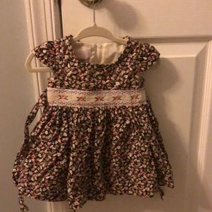 Bonnie baby smocked floral dress